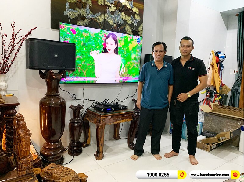 Lắp đặt dàn karaoke trị giá hơn 20tr cho chú Tín ở TPHCM (JBL RM210, JBL KX180A, JBL Wireless )