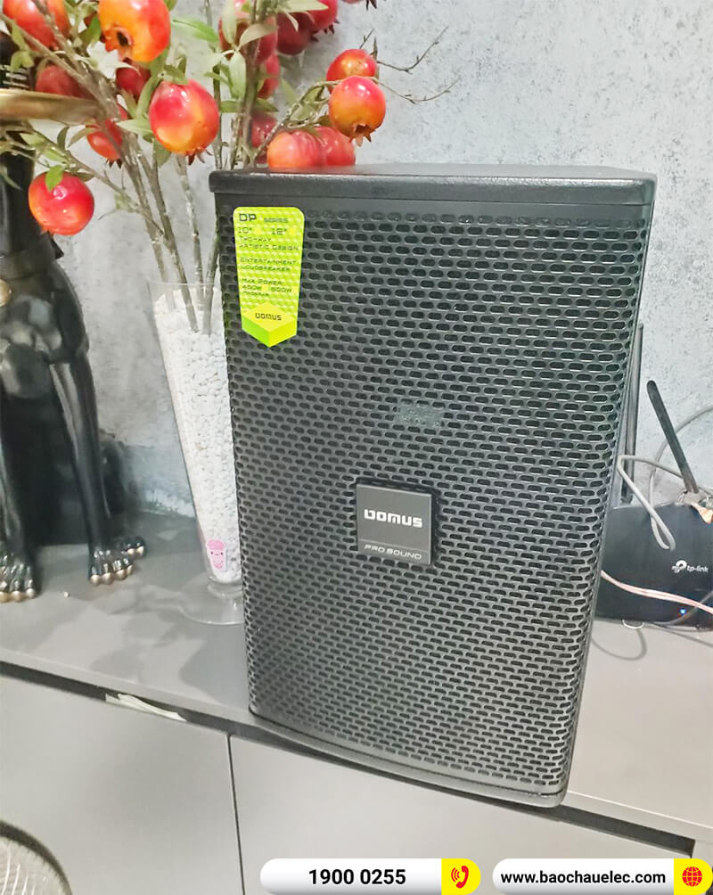 Lắp đặt dàn karaoke trị giá gần 20tr cho cô Mai ở TPHCM (Domus DP6100 Max, BKSound DKA 8500)