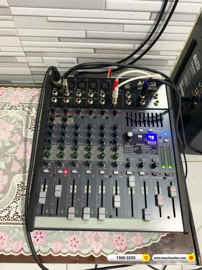Lắp đặt dàn karaoke Alto hơn 42tr cho cô Mai ở TPHCM (Alto TX310, Alto TX312, Live 802, TX212S, Shure SM58-LC)