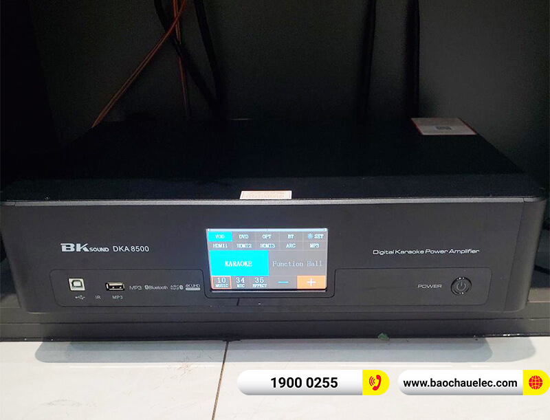 Lắp đặt dàn karaoke trị giá gần 20tr cho cô Mai ở TPHCM (Domus DP6100 Max, BKSound DKA 8500)