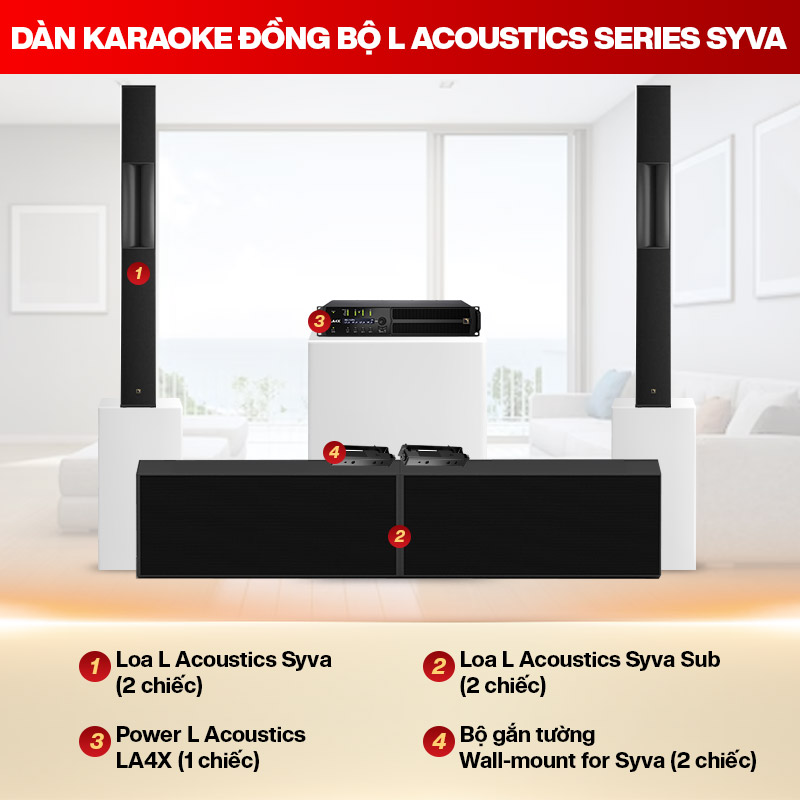 D&agrave;n Karaoke đồng bộ L Acoustics Series Syva