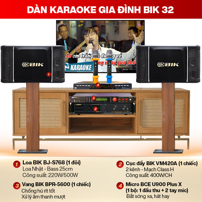 Dàn karaoke gia đình BIK 32
