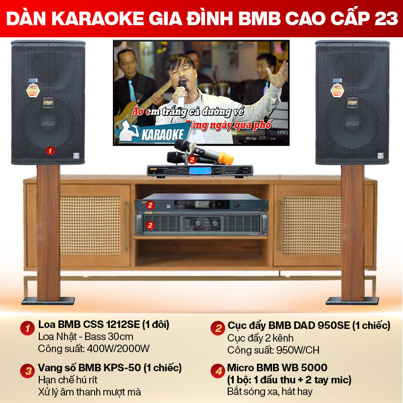 D&agrave;n karaoke gia đ&igrave;nh BMB cao cấp 23