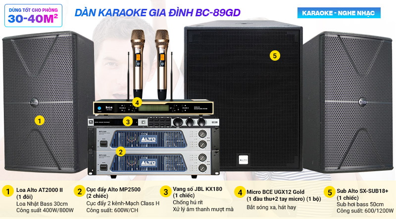 d&agrave;n karaoke gia đ&igrave;nh BC-T89GD