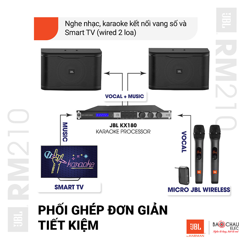 Combo karaoke Active JBL RM210 (New 2021)