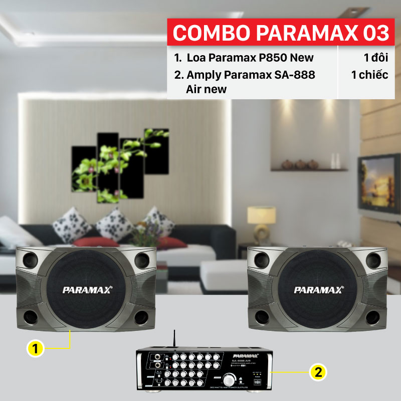 Combo Paramax 03 thiết bị cấu h&igrave;nh ch&iacute;nh h&atilde;ng, gi&aacute; rẻ