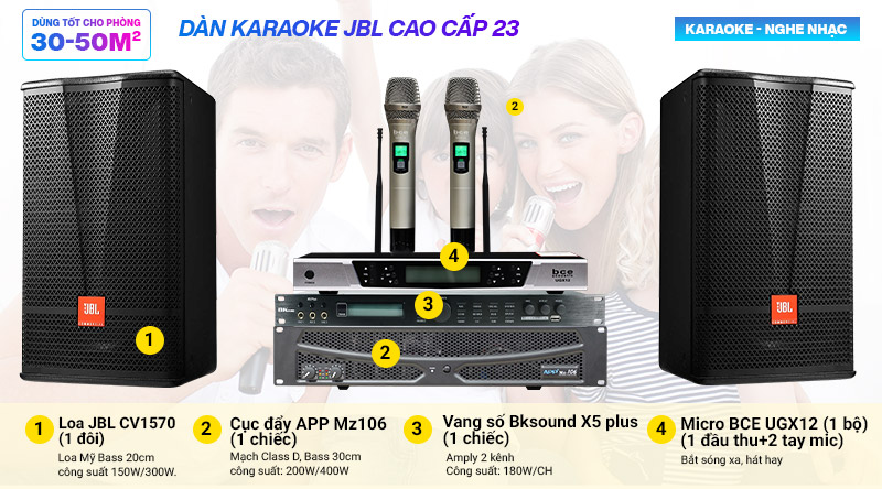 Dàn karaoke JBL cao cấp 23