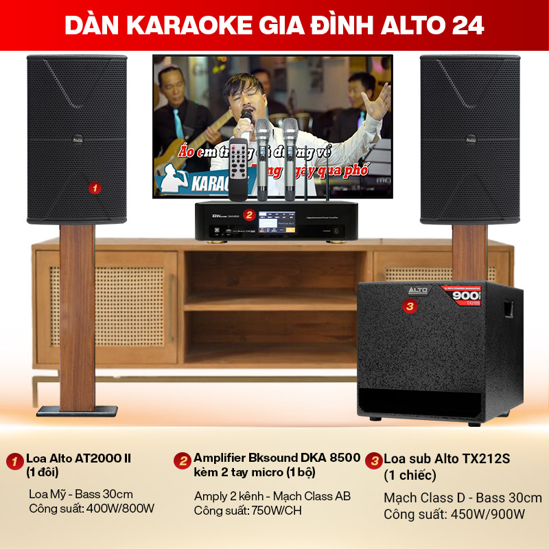 D&agrave;n karaoke gia đ&igrave;nh Alto 24