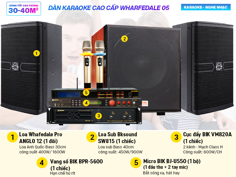 Dàn karaoke cao cấp Wharfedale 05