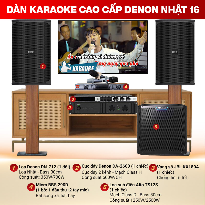D&agrave;n karaoke cao cấp Denon Nhật 16