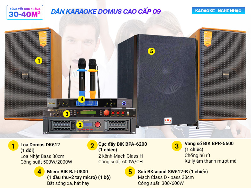 Dàn karaoke Domus cao cấp 09