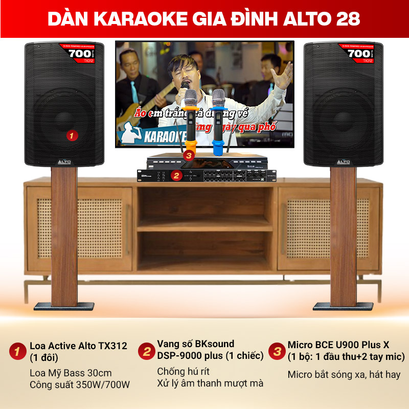 D&agrave;n karaoke gia đ&igrave;nh Alto 28