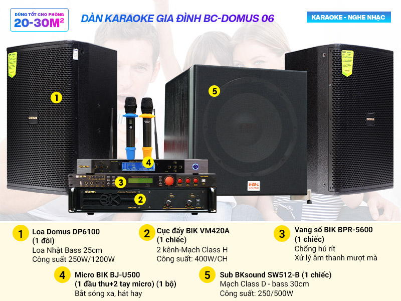 Dàn karaoke gia đình BC-Domus 06