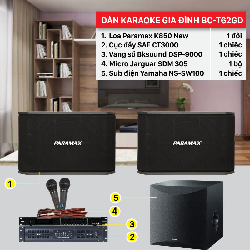 Dàn karaoke gia đình giá rẻ, âm thanh hay
