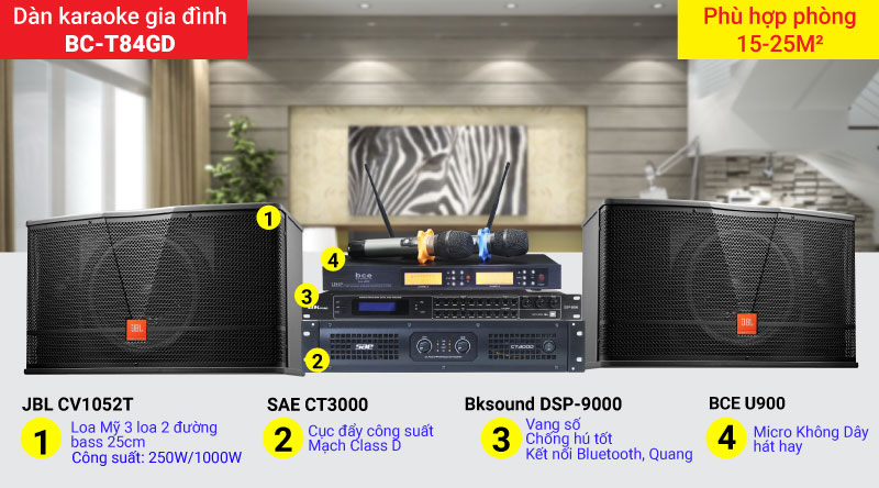 d&agrave;n karaoke gia đ&igrave;nh BC-T84GD