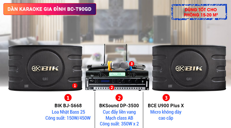 Dàn karaoke gia đình BC-T90GD