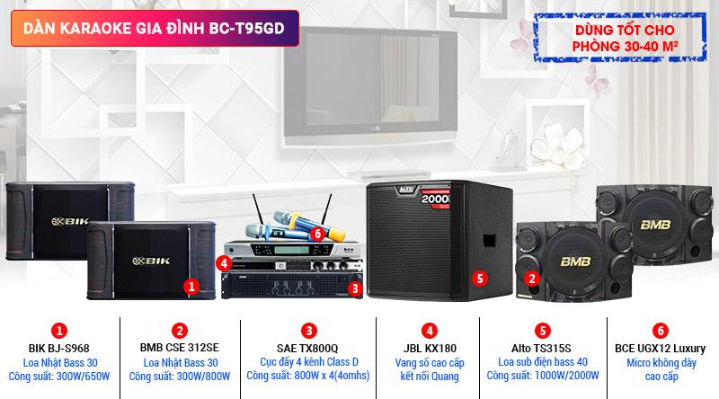 Dàn karaoke gia đình BC-T95GD