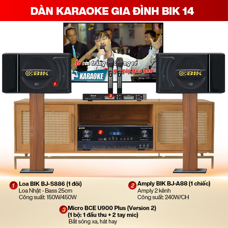 d&agrave;n karaoke gia đ&igrave;nh BIK 14 