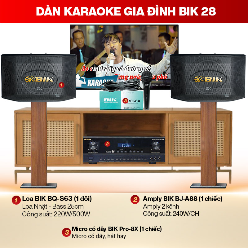 d&agrave;n karaoke gia đ&igrave;nh BIK 28
