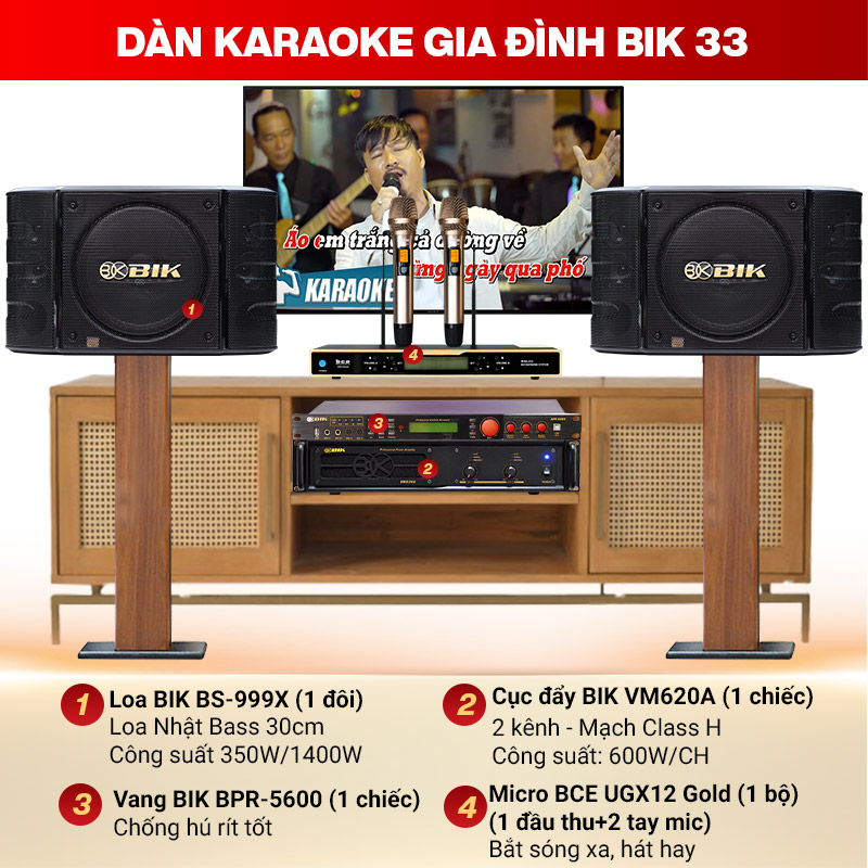 D&agrave;n karaoke gia đ&igrave;nh BIK 33