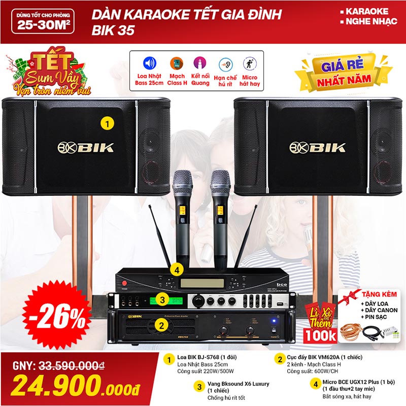 Dàn karaoke gia đình BIK 35