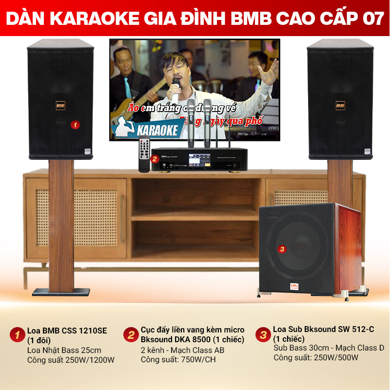Dàn karaoke gia đình BMB chính hãng