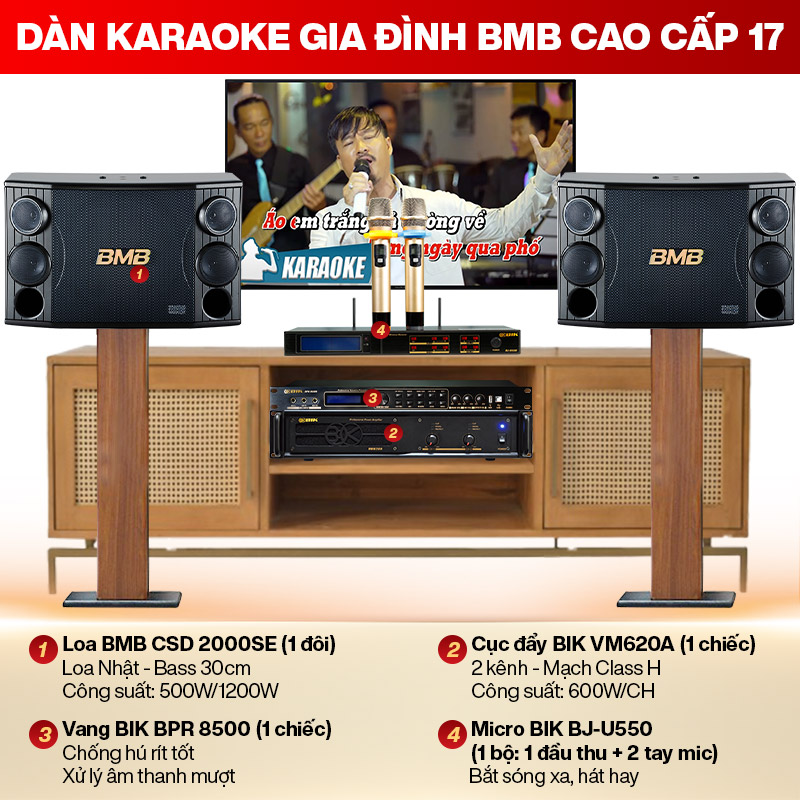 Dàn karaoke gia đình BMB cao cấp 17