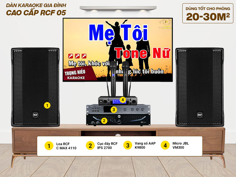 Dàn karaoke gia đình cao cấp RCF 05