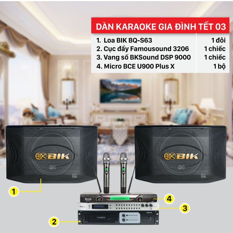 Dàn karaoke gia đình giá rẻ, chất âm hay