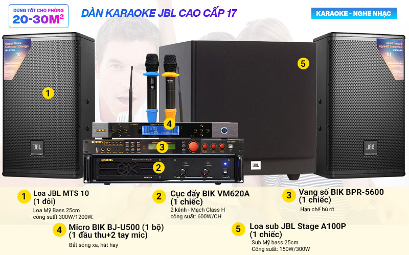 Dàn karaoke JBL cao cấp 17