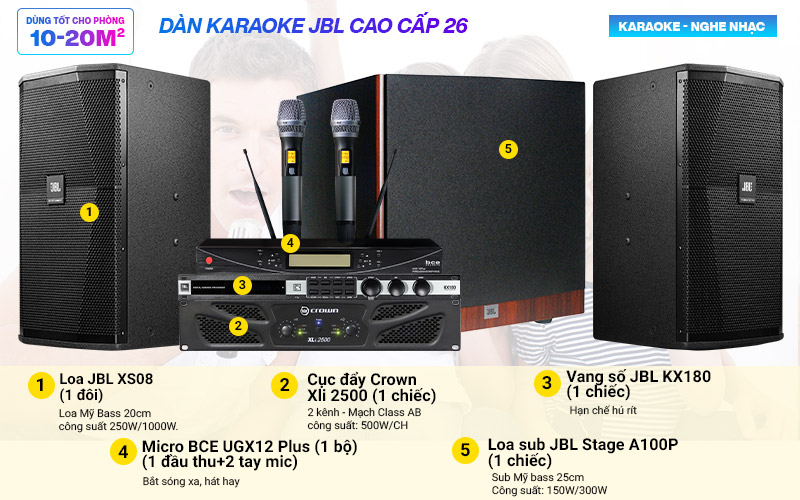 d&agrave;n karaoke JBL cao cấp 2020-04