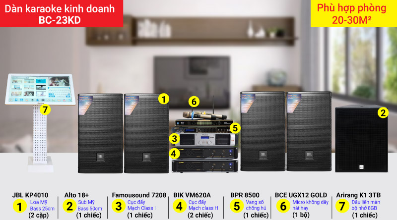 Dàn karaoke kinh doanh hay nhất hiện nay