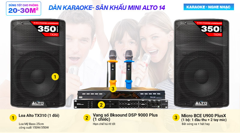 D&agrave;n karaoke gia đ&igrave;nh BC-ALTO 14