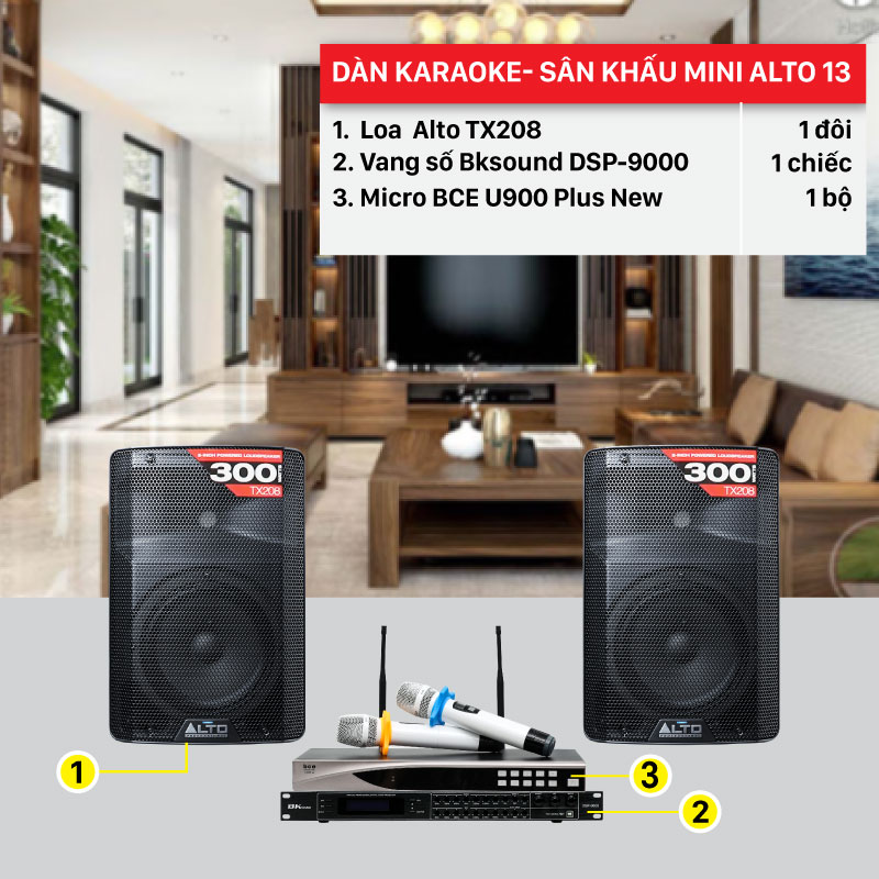 Dàn karaoke gia đình, sân khấu mini cực hay