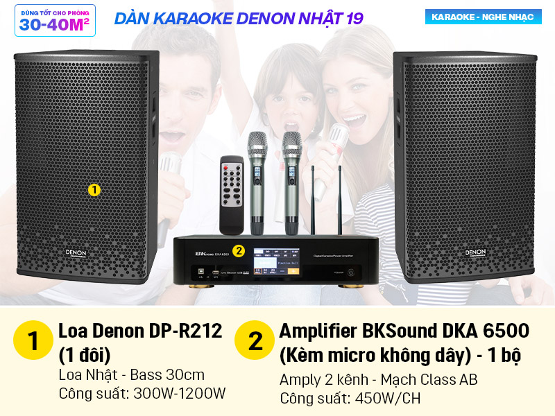 D&agrave;n karaoke Denon Nhật 19