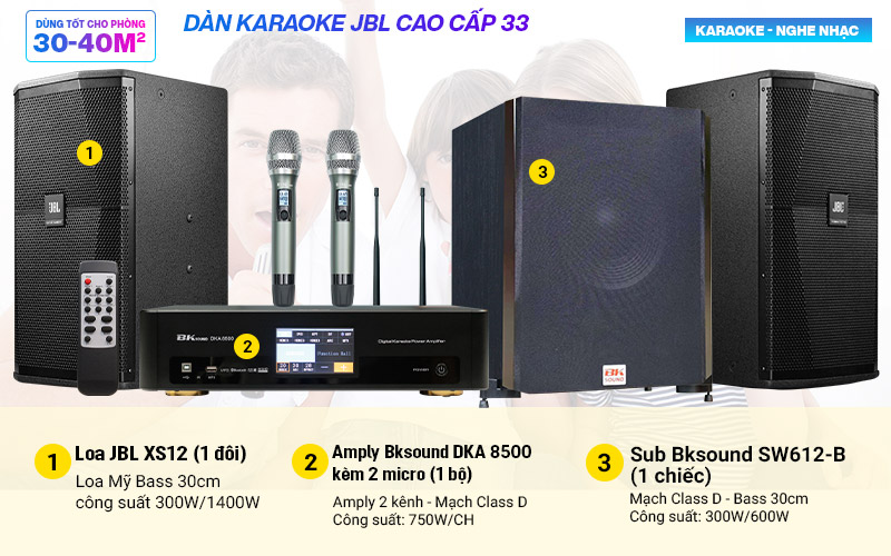 Dàn karaoke JBL cao cấp 33