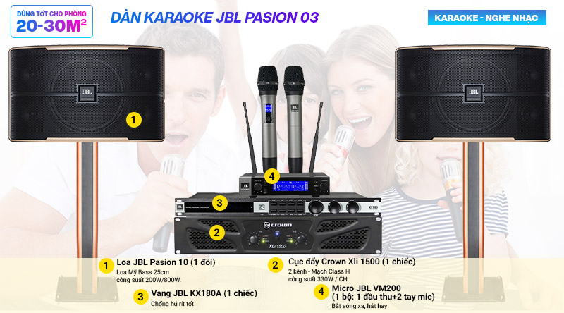 Dàn karaoke JBL Pasion 03