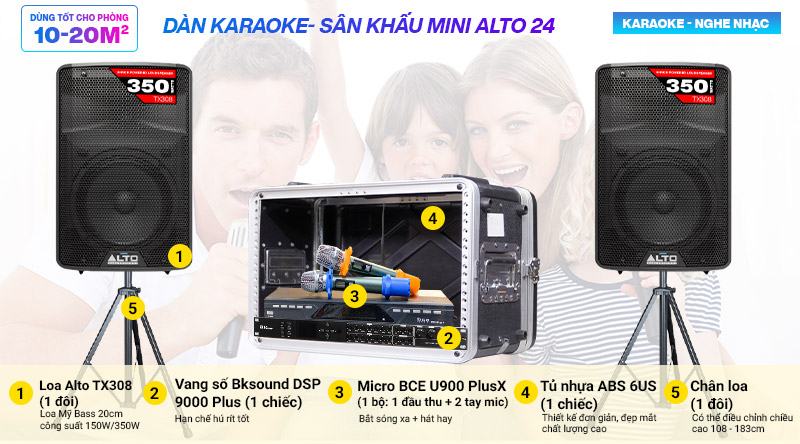 d&agrave;n karaoke Alto 24