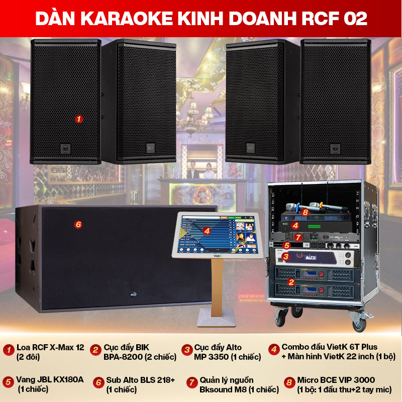 D&agrave;n karaoke kinh doanh RCF 02