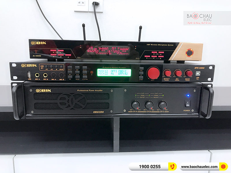 Lắp đặt dàn karaoke trị giá gần 50 triệu cho anh Tuấn tại Thái Bình (BSP 412II, BPR-5600, VM630A, BJ-W66PLUS, BJ-U600)