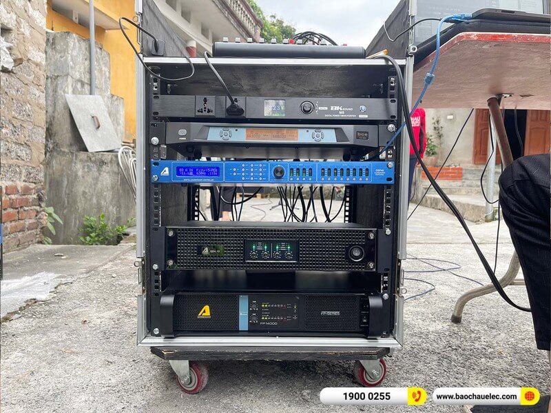 Lắp đặt d&agrave;n Line Array Actpro trị gi&aacute; gần 130&nbsp;triệu cho anh Ho&agrave;n ở H&agrave; Nam (Actpro KR210,&nbsp;Actpro KR28,&nbsp;QD4.13,&nbsp;FP14000,&nbsp;DSP48...)
