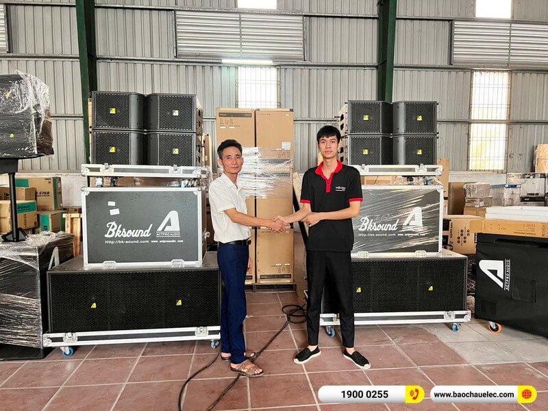 Lắp đặt d&agrave;n Line Array Actpro trị gi&aacute; gần 130&nbsp;triệu cho anh Ho&agrave;n ở H&agrave; Nam (Actpro KR210,&nbsp;Actpro KR28,&nbsp;QD4.13,&nbsp;FP14000,&nbsp;DSP48...)