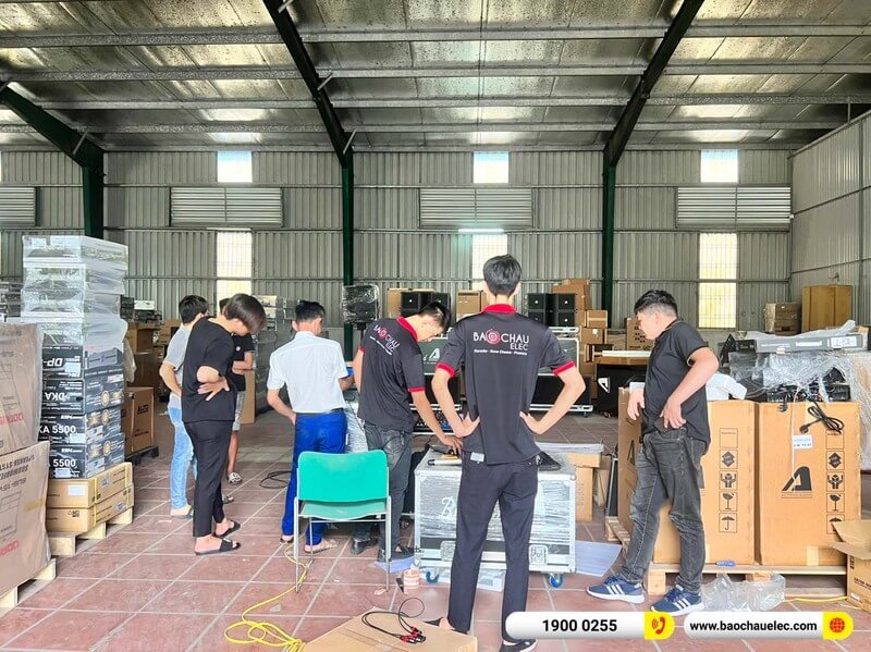 Lắp đặt d&agrave;n Line Array Actpro trị gi&aacute; gần 130&nbsp;triệu cho anh Ho&agrave;n ở H&agrave; Nam (Actpro KR210,&nbsp;Actpro KR28,&nbsp;QD4.13,&nbsp;FP14000,&nbsp;DSP48...)