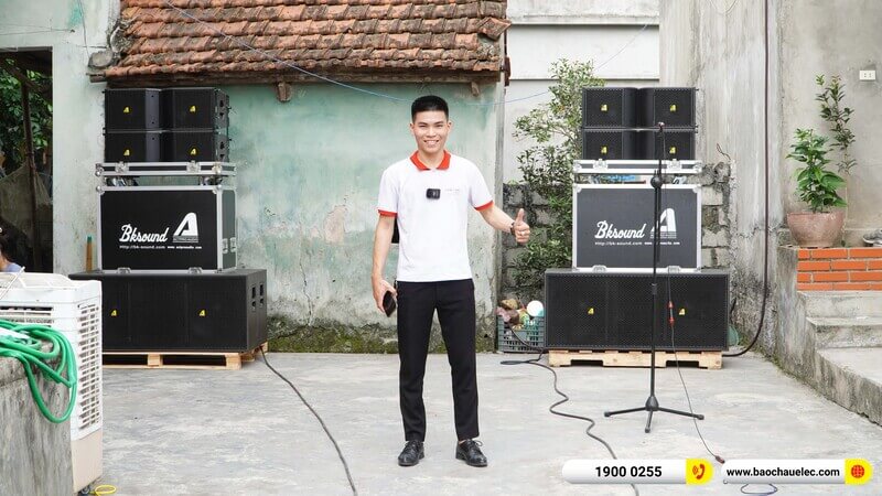 Lắp đặt d&agrave;n Line Array Actpro trị gi&aacute; gần 130&nbsp;triệu cho anh Ho&agrave;n ở H&agrave; Nam (Actpro KR210,&nbsp;Actpro KR28,&nbsp;QD4.13,&nbsp;FP14000,&nbsp;DSP48...)
