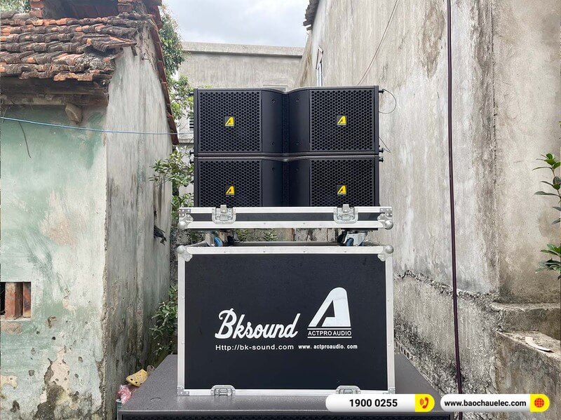 Lắp đặt d&agrave;n Line Array Actpro trị gi&aacute; gần 130&nbsp;triệu cho anh Ho&agrave;n ở H&agrave; Nam (Actpro KR210,&nbsp;Actpro KR28,&nbsp;QD4.13,&nbsp;FP14000,&nbsp;DSP48...)