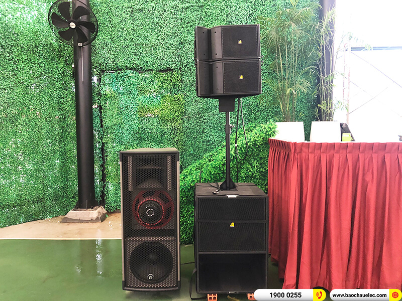 Lắp đặt dàn Line Array Actpro cho công ty TNHH Ngôi trường em ở TPHCM ( Active Actpro A2 Suit từ Neo, BKSound M8, ASD 4080, BLS 12M, MP 2500)
