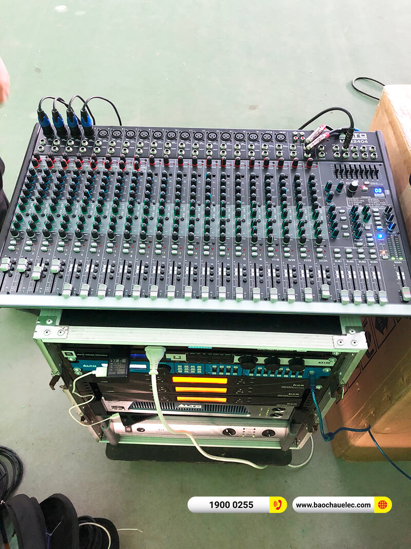 Lắp đặt dàn Line Array Actpro cho công ty TNHH Ngôi trường em ở TPHCM ( Active Actpro A2 Suit từ Neo, BKSound M8, ASD 4080, BLS 12M, MP 2500)