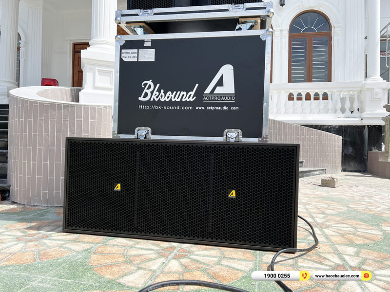 Lắp đặt dàn Line Array Actpro sự kiện, đám cưới hơn 175tr cho anh Phú ở Kiên Giang (Actpro KR210, Actpro KR28, FP14000, QD4.13, MG12XU, DSP48,…)