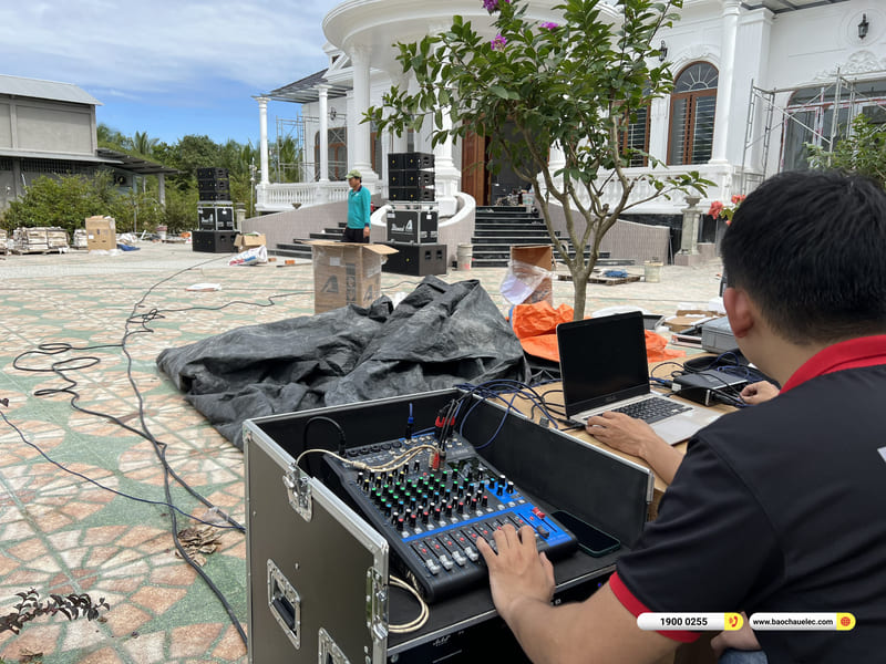 Lắp đặt dàn Line Array Actpro sự kiện, đám cưới hơn 175tr cho anh Phú ở Kiên Giang (Actpro KR210, Actpro KR28, FP14000, QD4.13, MG12XU, DSP48,…)