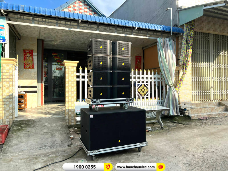 Lắp đặt dàn Line Array Actpro sự kiện, đám cưới 232tr cho anh Trãi ở An Giang (Actpro KR210, Actpro T221F, FP10000Q, FP14000, Alto TS312,…)